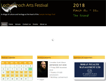 Tablet Screenshot of lochwinnochartsfestival.co.uk